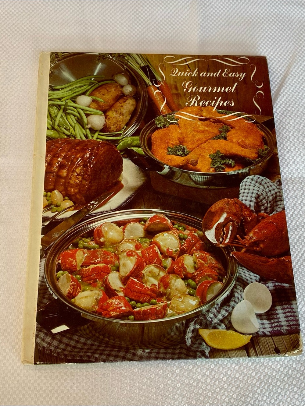 Quick and Easy Gourmet Recipes Cookbook - Brown/Red Cover 1960s
